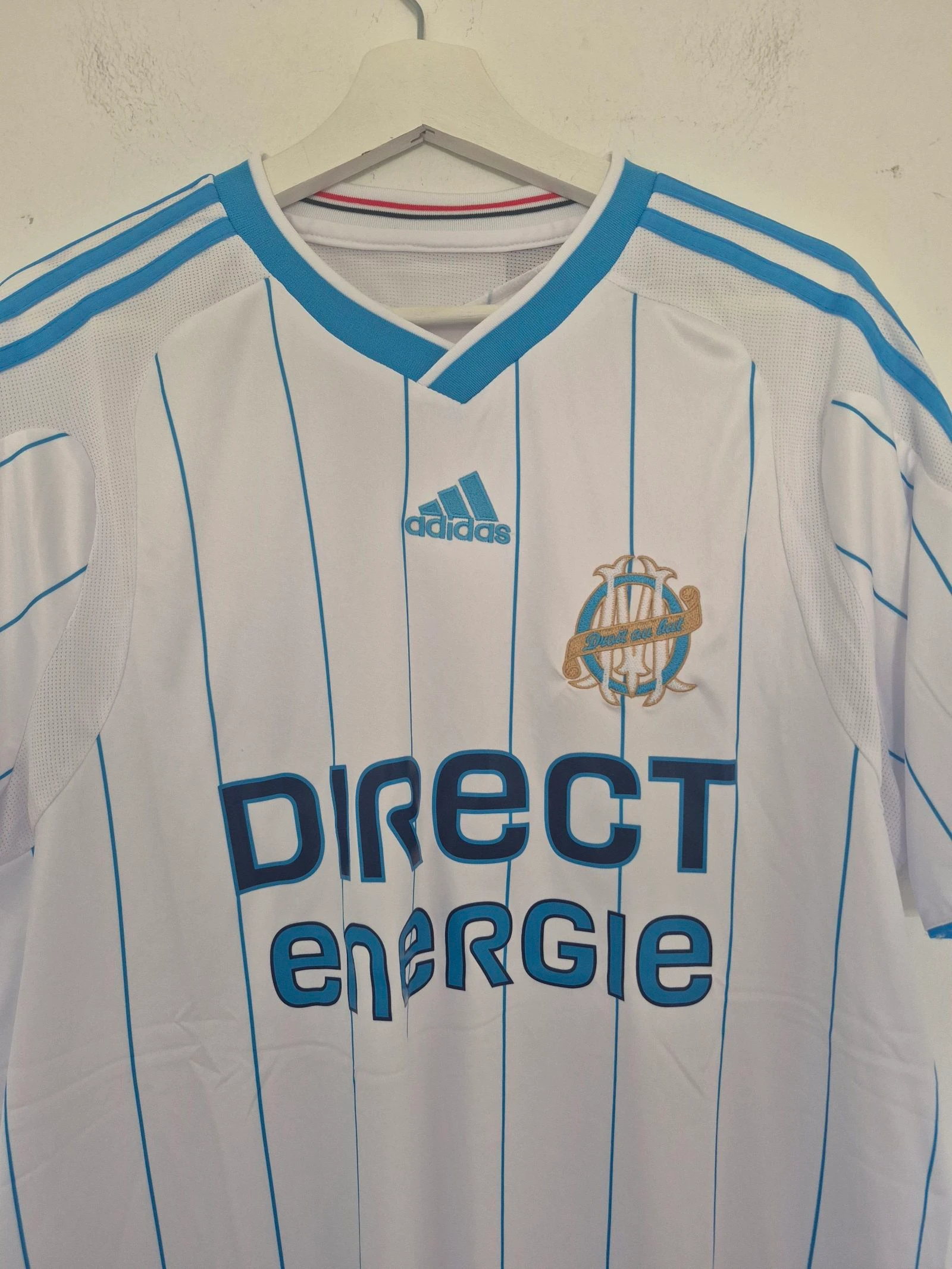 Maillot domicile de l'Olympique de Marseille 2009/10 Adidas - Taille XL - Neuve Direct Energie – photo 2